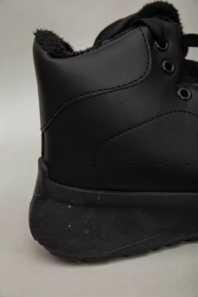Купить Кроссовки женские зимние на меху  -уценка, цвет черный, 248RXM22-U - Фото №8