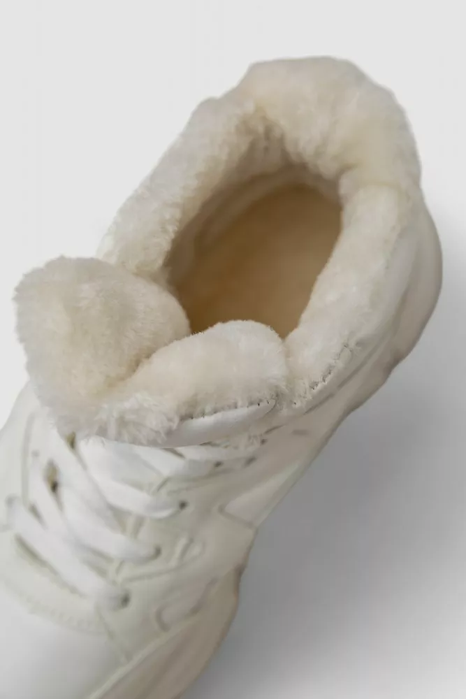 Купити Кросівки жіночі зимові на хутрі  -уцінка, колір білий, 248RDM01-U-2 - Фото №6
