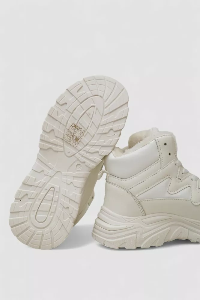 Купити Кросівки жіночі зимові на хутрі  -уцінка, колір білий, 248RDM01-U-2 - Фото №7