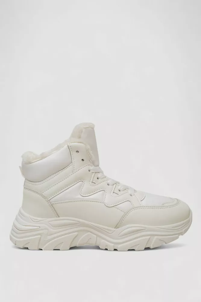 Купити Кросівки жіночі зимові на хутрі  -уцінка, колір білий, 248RDM01-U-2 - Фото №1