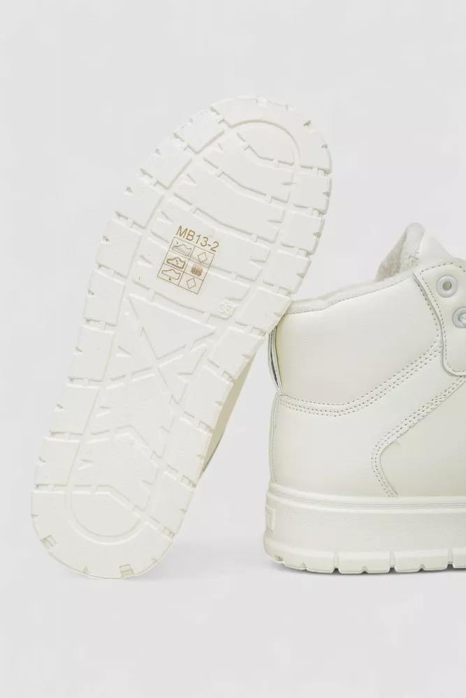 Купити Кросівки жіночі зимові на хутрі  -уцінка, колір білий, 248RMB13-U-3 - Фото №7