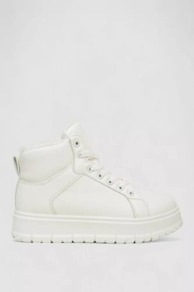 Купити Кросівки жіночі зимові на хутрі  -уцінка, колір білий, 248RMB13-U-3 - Фото №1