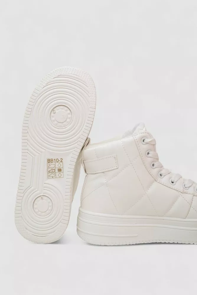 Купити Кросівки жіночі зимові  -уцінка, колір білий, 248RBB10-U-2 - Фото №5