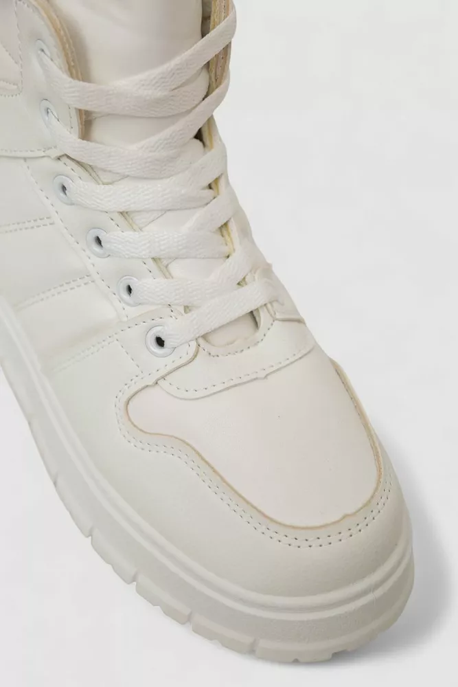 Купити Кросівки жіночі зимові  -уцінка, колір білий, 248RBL2-U-3 - Фото №2