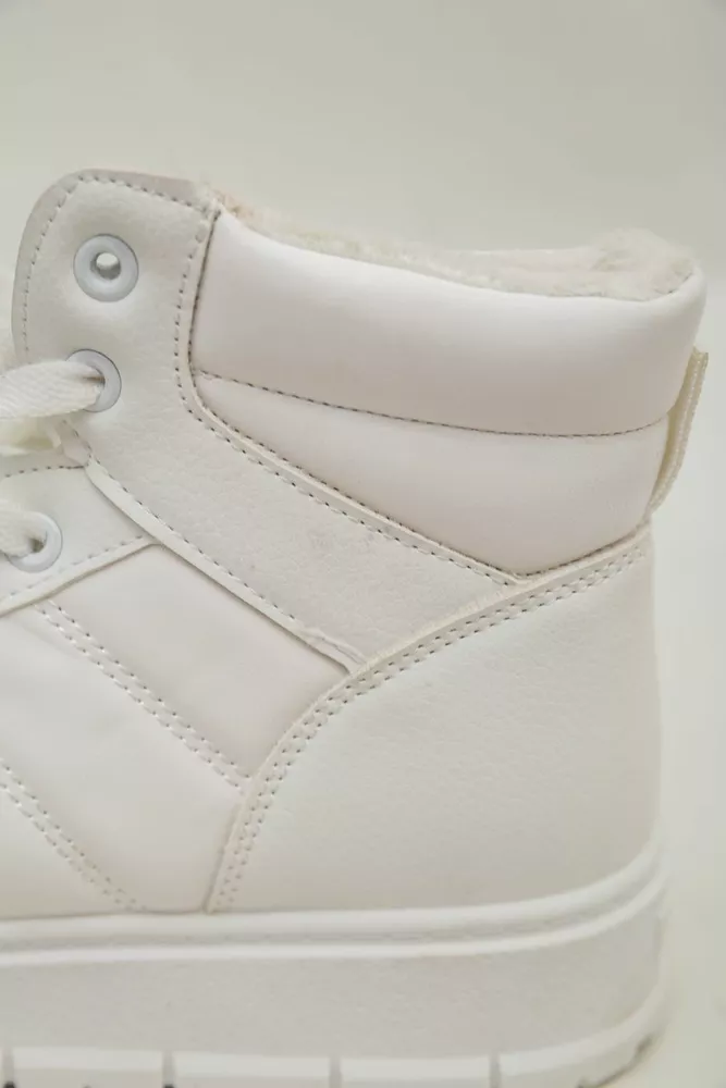 Купити Кросівки жіночі зимові  -уцінка, колір білий, 248RBL2-U-3 - Фото №7