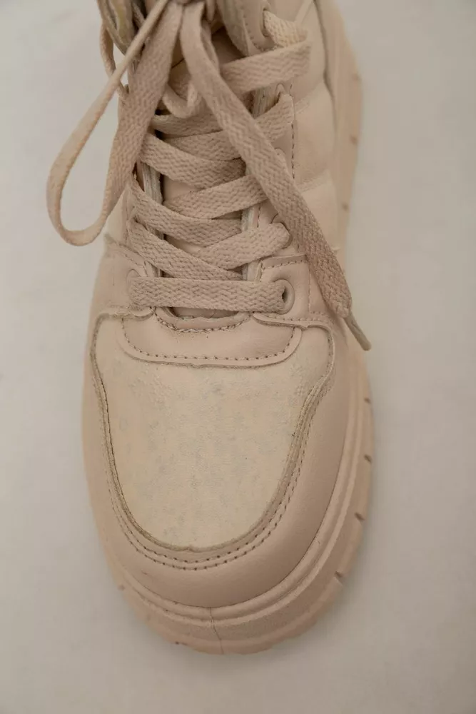 Купити Кросівки жіночі зимові  -уцінка, колір бежевий, 248RBL2-U-2 - Фото №7
