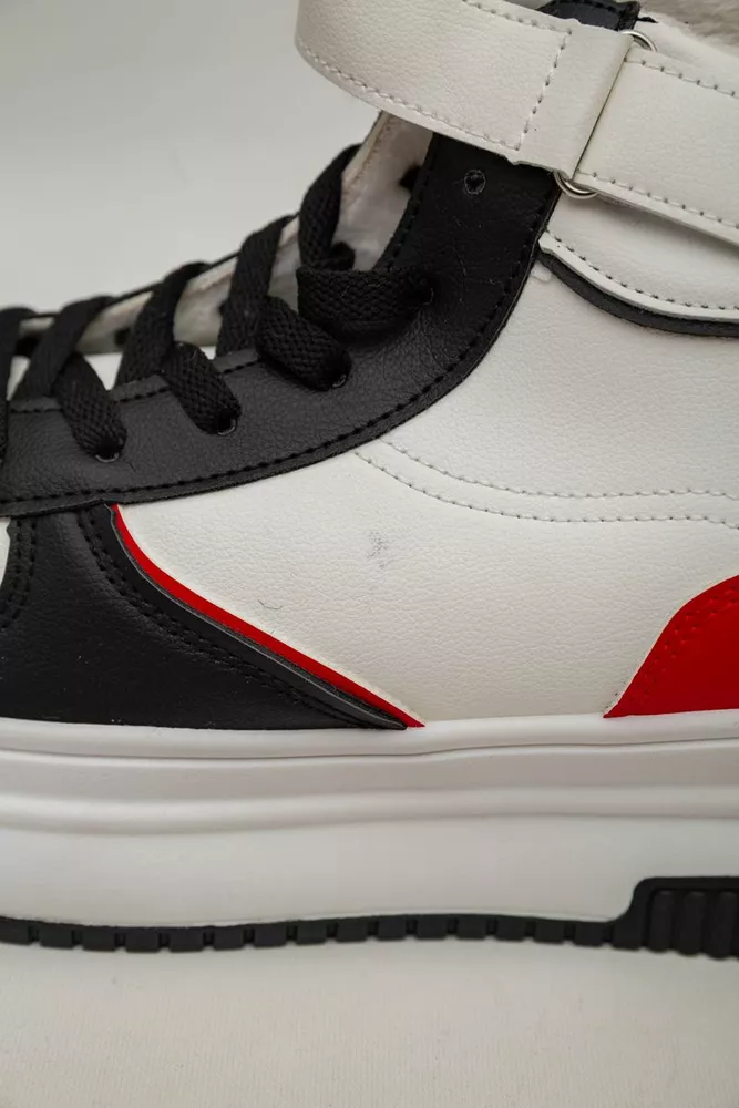 Купити Кросівки жіночі зимові на хутрі  -уцінка, колір біло-чорний, 248RAM04-U - Фото №8