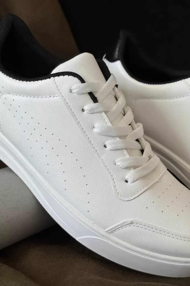 Купити Кеди чоловічі, колір біло-чорний, 248RR25 оптом - Фото №2