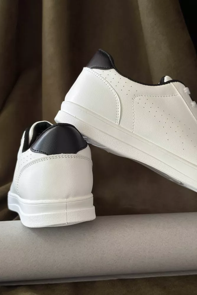 Купити Кеди чоловічі, колір біло-чорний, 248RR25 оптом - Фото №4