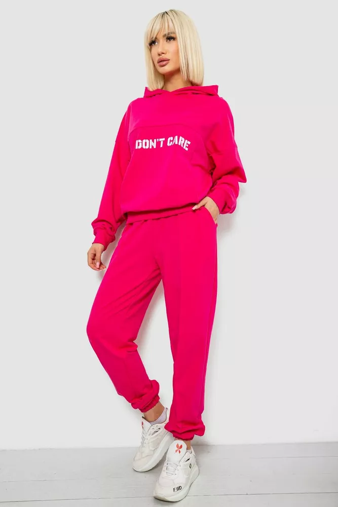 Купить Спортивный костюм женский с принтом, цвет розовый, 244R1059AG - Фото №3