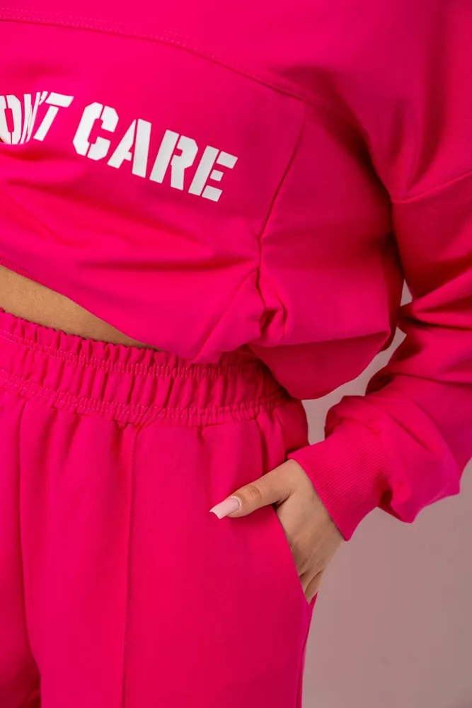 Купить Спортивный костюм женский с принтом, цвет розовый, 244R1059AG - Фото №5