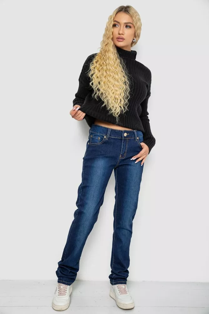 Купить Джинсы женские Slim Fit, цвет синий, 244RK017 оптом - Фото №2