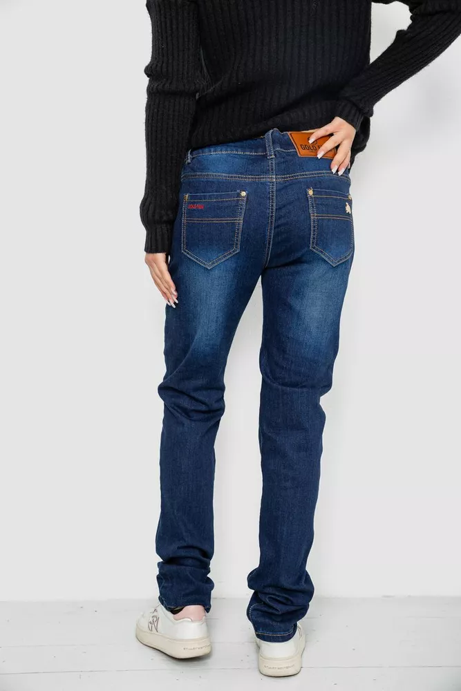 Купить Джинсы женские Slim Fit, цвет синий, 244RK017 оптом - Фото №4