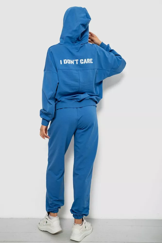 Купити Спортивний костюм жіночий з принтом, колір синій, 244R1059AG - Фото №4