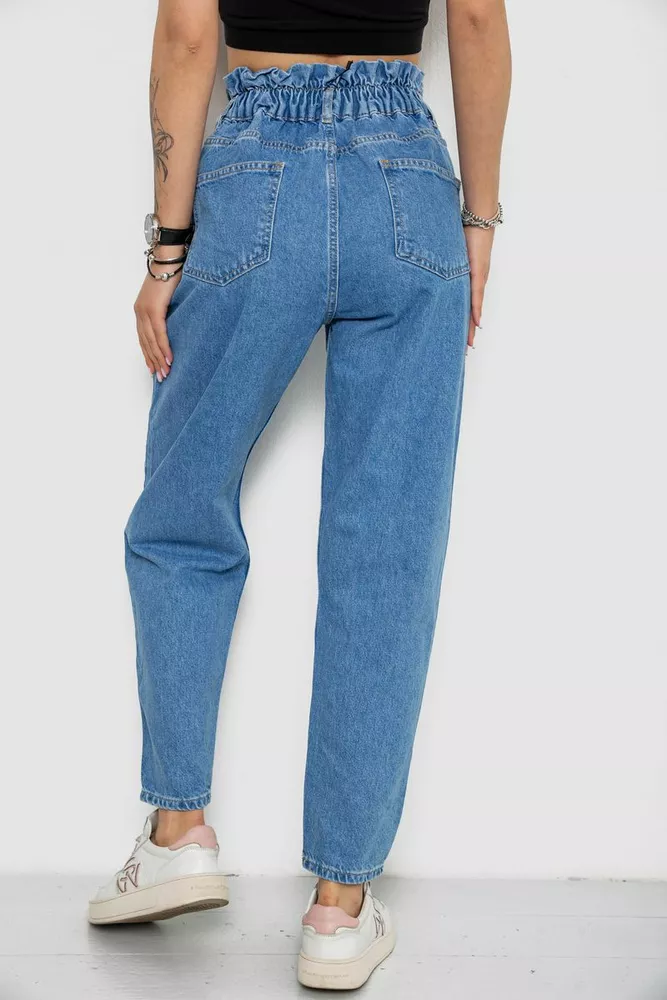 Купити Джинси жіночі Mom's, колір блакитний, 182R1573S20 - Фото №4