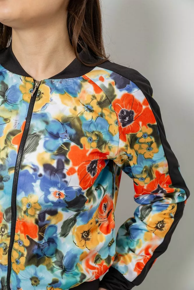 Купить Костюм женский с принтом, цвет черно-оранжевый, 230R1125 - Фото №5