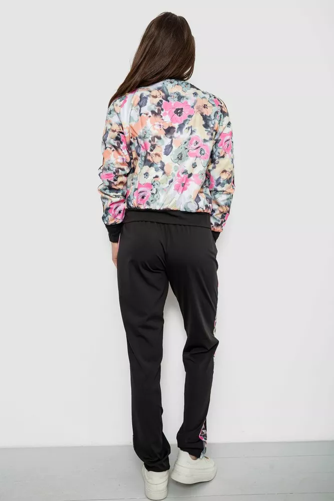 Купить Костюм женский с принтом, цвет черно-розовый, 230R1125 - Фото №4