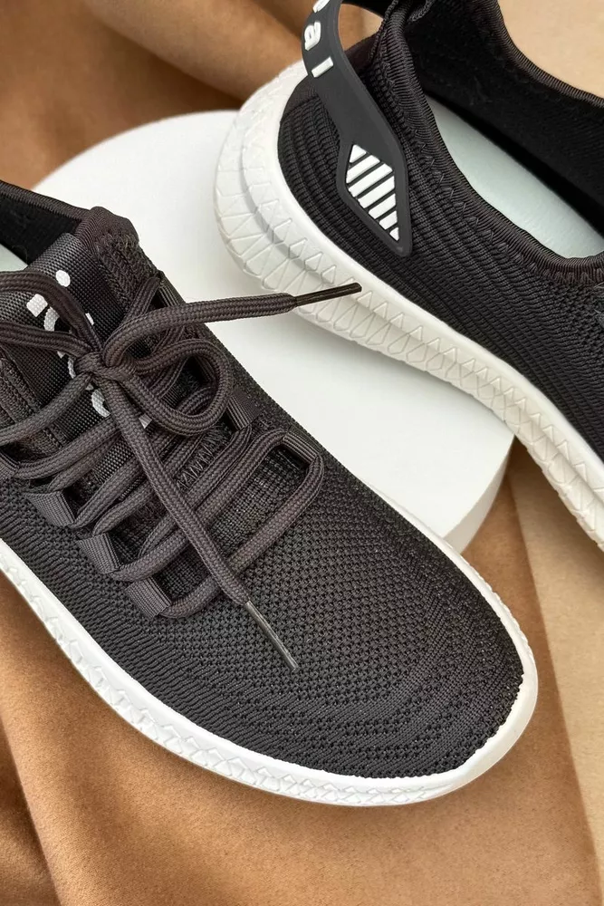 Купити Кросівки жіночі  текстиль, колір темно-сірий, 243R779 - Фото №2
