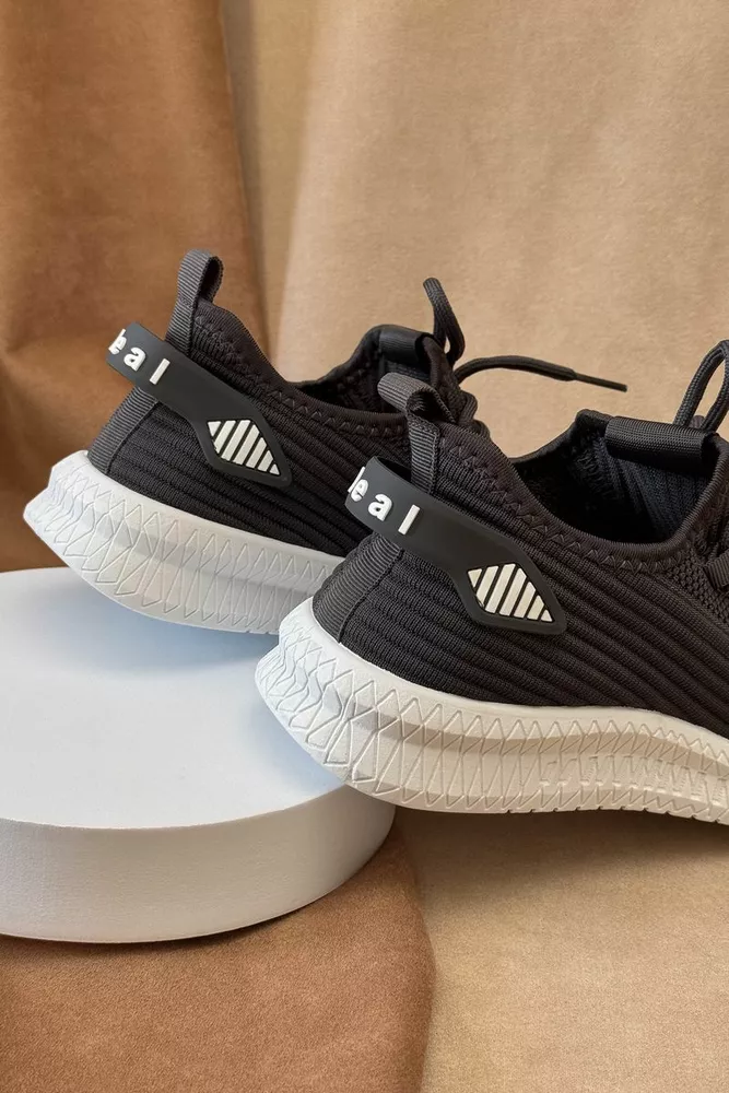 Купити Кросівки жіночі  текстиль, колір темно-сірий, 243R779 - Фото №4