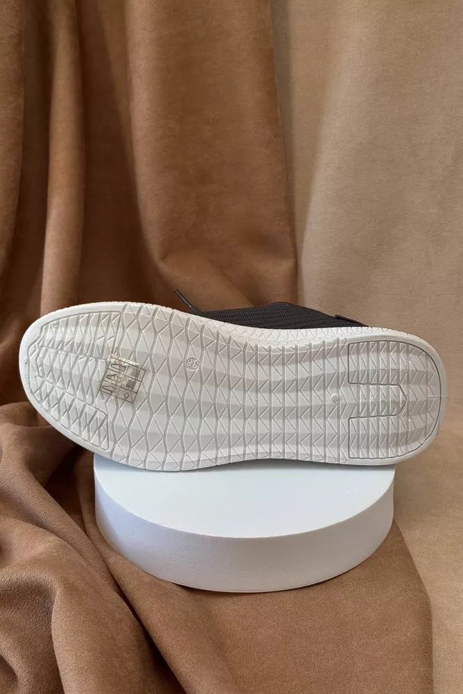 Купити Кросівки жіночі  текстиль, колір темно-сірий, 243R779 - Фото №5