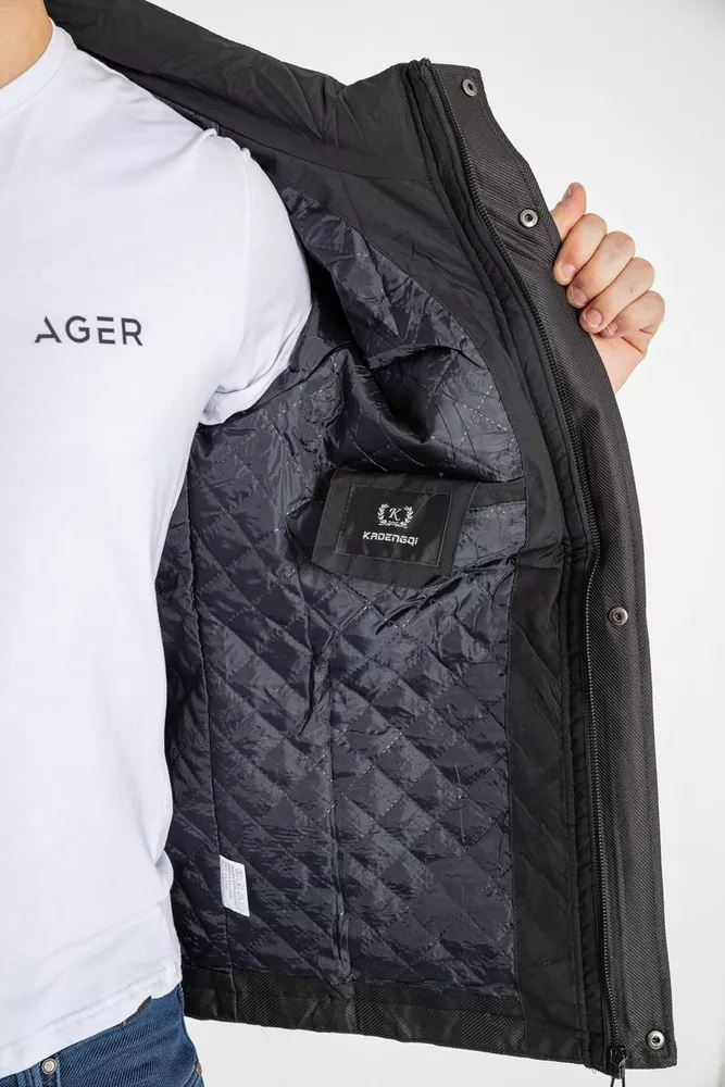 Купити Куртка чоловіча демісезонна  -уцінка, колір чорний, 214R22013-U-27 - Фото №6