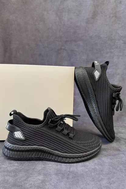 Кроссовки женские текстиль, цвет черный, 243R779