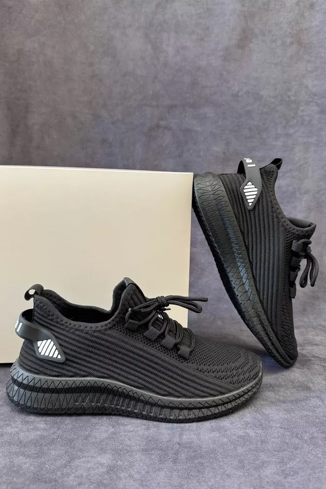 Купити Кросівки жіночі  текстиль, колір чорний, 243R779 - Фото №1