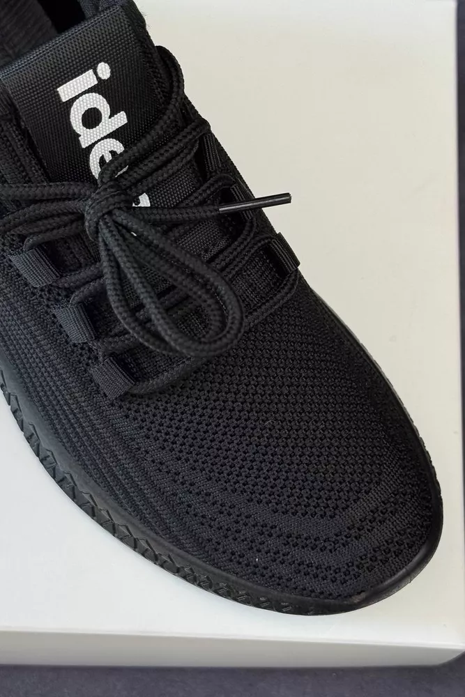 Купити Кросівки жіночі  текстиль, колір чорний, 243R779 - Фото №2