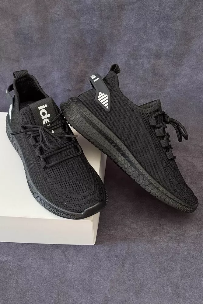 Купити Кросівки жіночі  текстиль, колір чорний, 243R779 - Фото №3