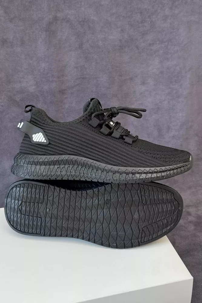 Купити Кросівки жіночі  текстиль, колір чорний, 243R779 - Фото №5