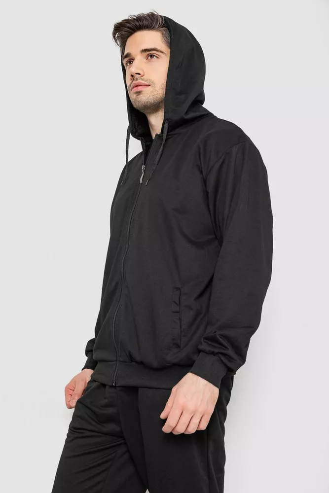 Купити Спорт костюм чоловічий, колір чорний, 244R9153 оптом - Фото №4