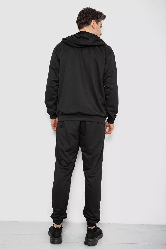 Купити Спорт костюм чоловічий, колір чорний, 244R9153 оптом - Фото №5