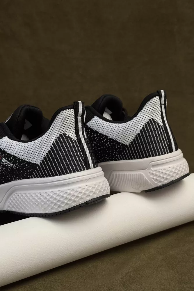 Купить Кроссовки мужские демисезонные, цвет черно-белый, 248RH272 - Фото №4