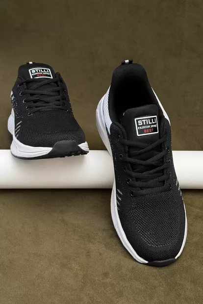 Кроссовки мужские демисезонные, цвет черно-белый, 248RH272