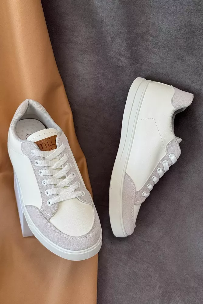 Купити Кеди чоловічі, колір біло-сірий, 248RR200-7 - Фото №3