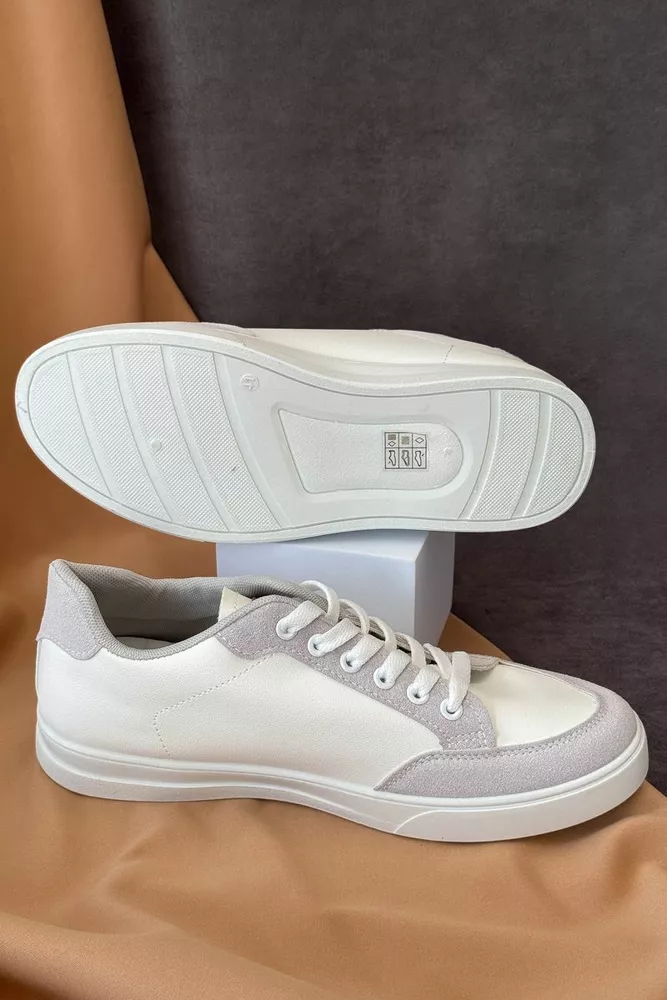 Купити Кеди чоловічі, колір біло-сірий, 248RR200-7 - Фото №5