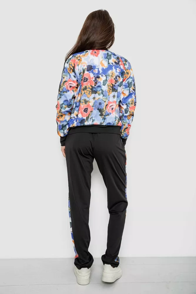 Купить Костюм женский с принтом, цвет черно-коралловый, 230R1125 - Фото №4