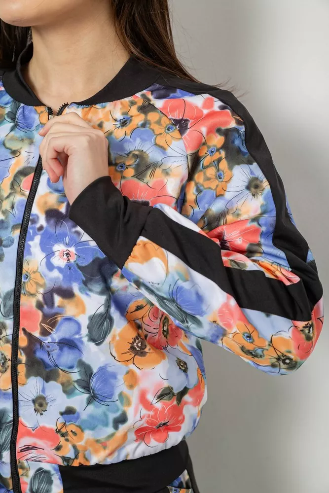 Купить Костюм женский с принтом, цвет черно-коралловый, 230R1125 - Фото №5