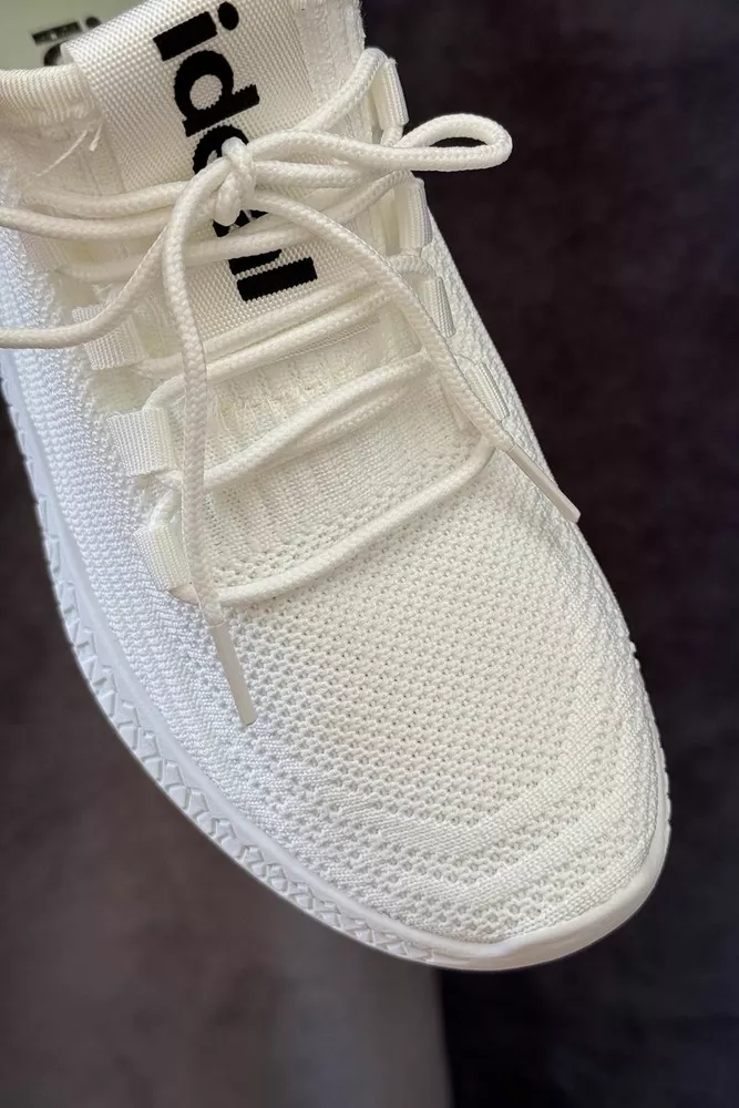 Купити Кросівки жіночі  текстиль, колір білий, 243R779 - Фото №2