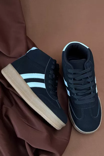 Кроссовки женские демисезонные, цвет черно-белый, 248RSD20-8R