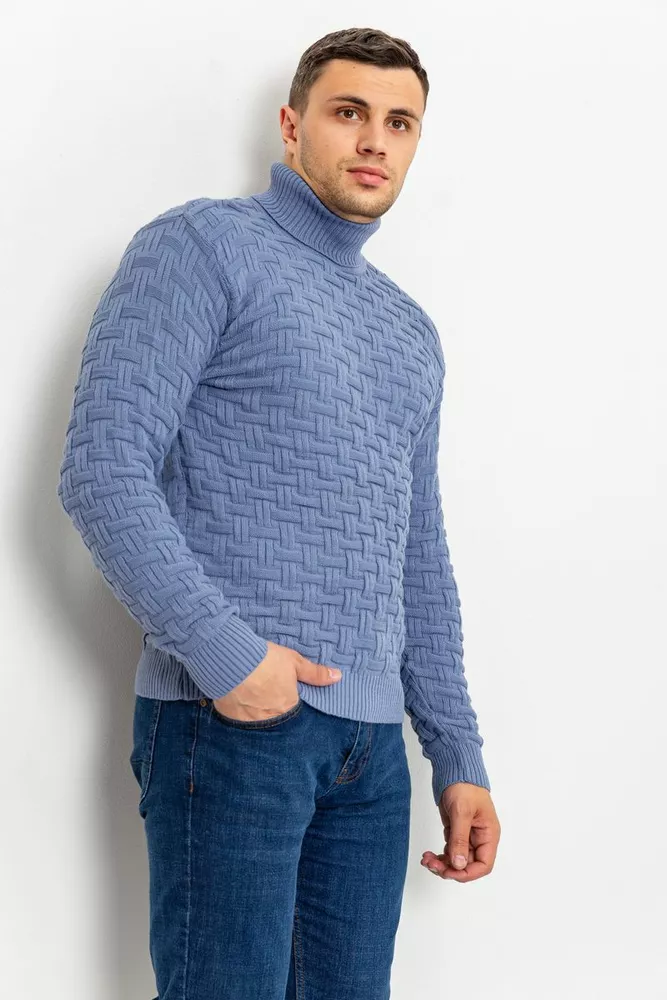 Купити Светр чоловічий, колір сизий, 161R602 оптом - Фото №3