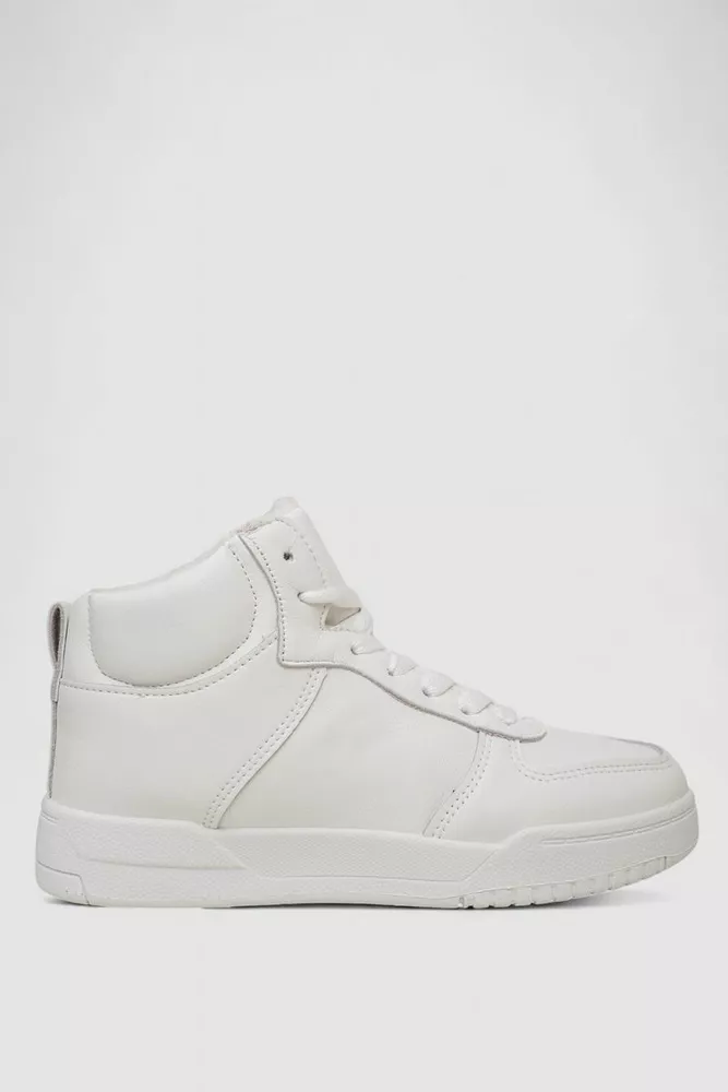 Купить Кроссовки женские зимние на меху, цвет белый, 248RAD300 - Фото №1