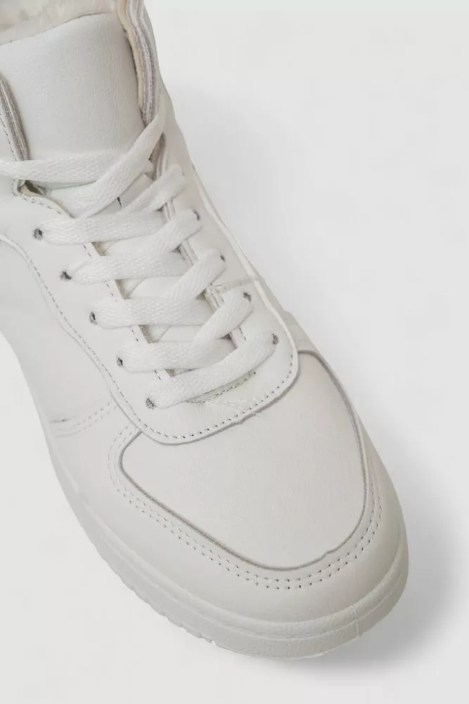 Купить Кроссовки женские зимние на меху, цвет белый, 248RAD300 - Фото №2