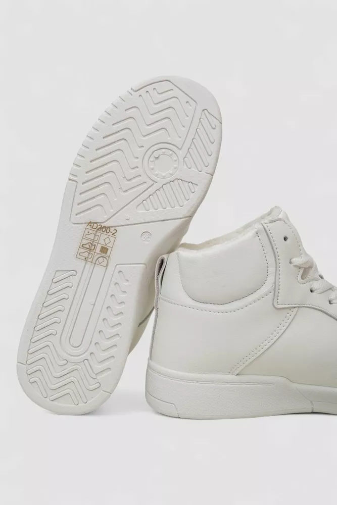 Купить Кроссовки женские зимние на меху, цвет белый, 248RAD300 - Фото №5