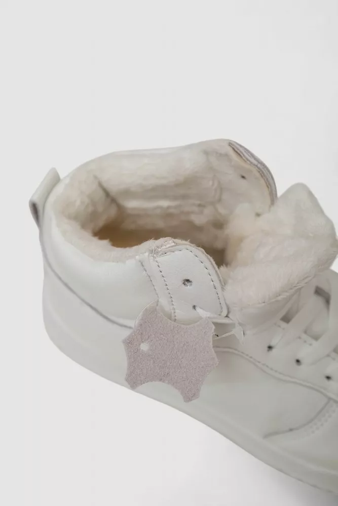 Купить Кроссовки женские зимние на меху, цвет белый, 248RAD300 - Фото №6