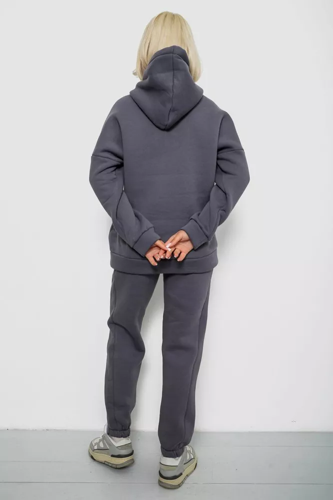 Купить Спортивный костюм женский на флисе, цвет серый, 247R2040 - Фото №4