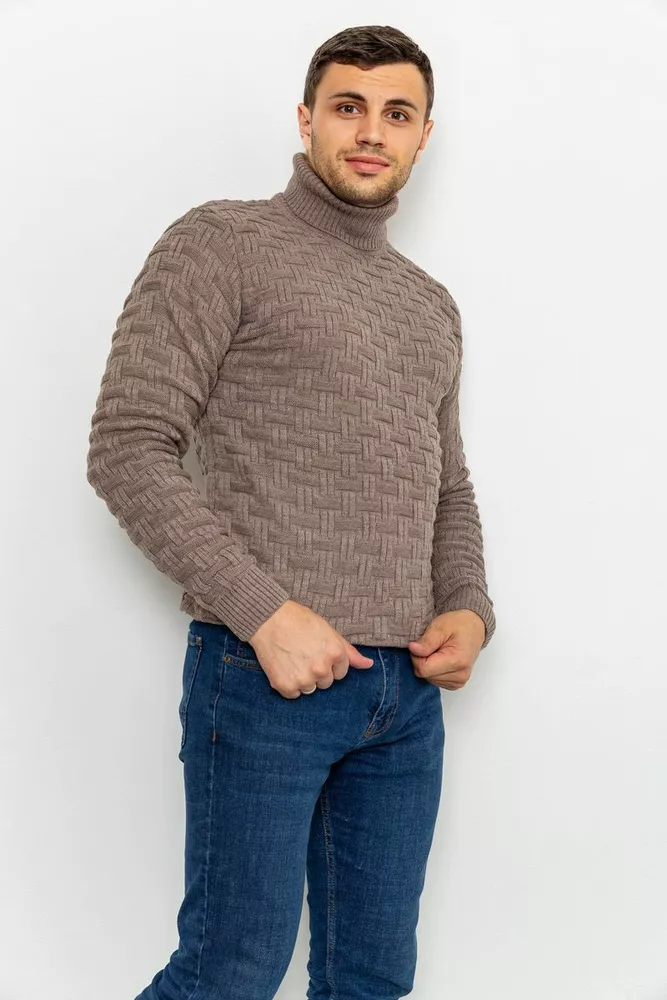 Купити Светр чоловічий, колір мокко, 161R602 оптом - Фото №2