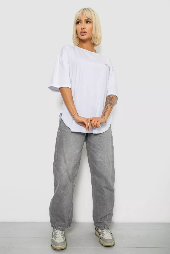 Купить Футболка женская с принтом, цвет белый, 244R2017 - Фото №2