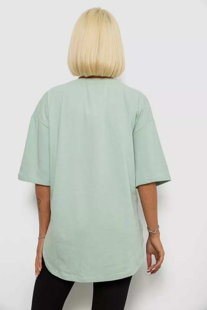 Купить Футболка женская с принтом, цвет оливковый, 244R2017 - Фото №4