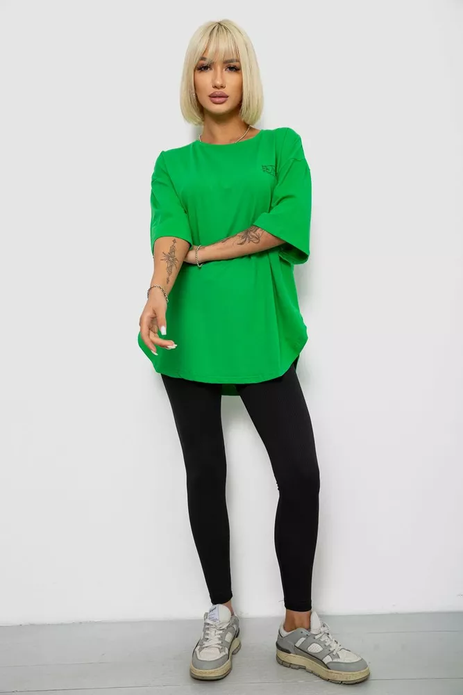 Купить Футболка женская с принтом, цвет зеленый, 244R2017 - Фото №2